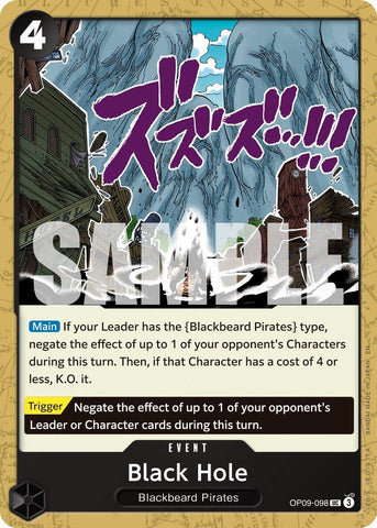 Image for Black Hole (Reprint) (OP09-098) [Premium Booster -The Best- Vol. 2] - One Piece Card Game