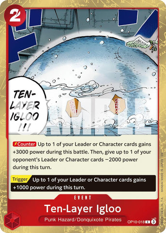 Image for Ten-Layer Igloo (Pirate Foil) (OP10-018) [Premium Booster -The Best- Vol. 2] - One Piece Card Game
