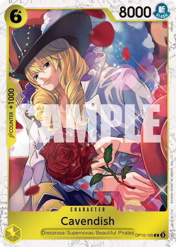 Image for Cavendish - OP10-105 (Pirate Foil) (OP10-105) [Premium Booster -The Best- Vol. 2] - One Piece Card Game
