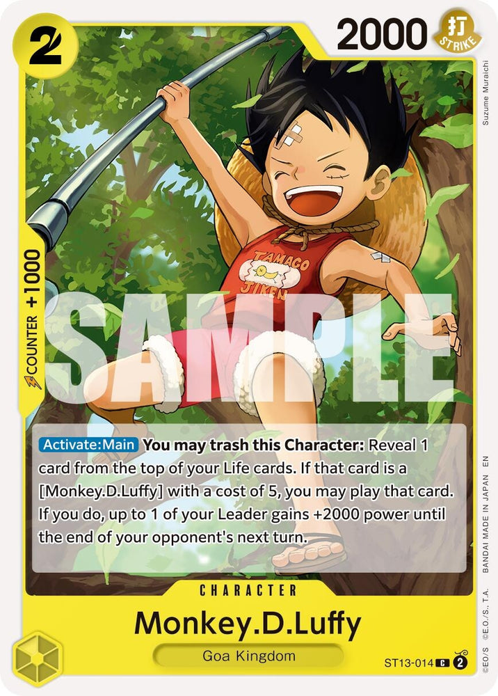 Image for Monkey.D.Luffy - ST13-014 (Reprint) (ST13-014) [Premium Booster -The Best- Vol. 2] - One Piece Card Game