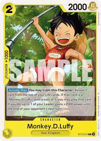Image for Monkey.D.Luffy - ST13-014 (Reprint) (ST13-014) [Premium Booster -The Best- Vol. 2] - One Piece Card Game
