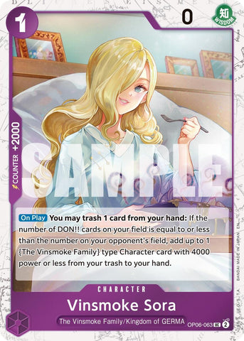 Image for Vinsmoke Sora (Pirate Foil) (OP06-063) [Premium Booster -The Best- Vol. 2] - One Piece Card Game