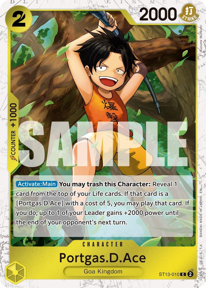 Image for Portgas.D.Ace - ST13-010 (Pirate Foil) (ST13-010) [Premium Booster -The Best- Vol. 2] - One Piece Card Game