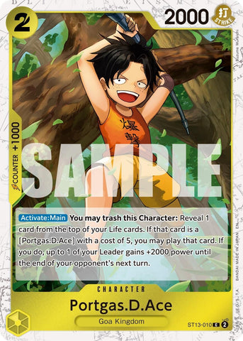 Image for Portgas.D.Ace - ST13-010 (Pirate Foil) (ST13-010) [Premium Booster -The Best- Vol. 2] - One Piece Card Game