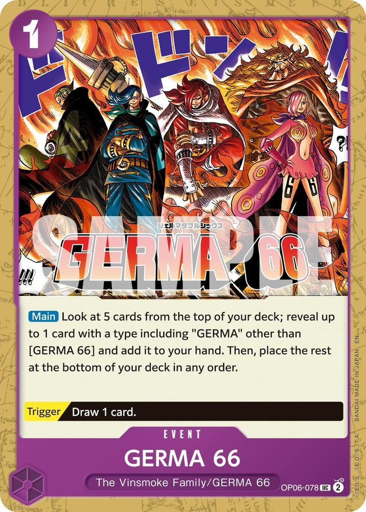 Image for GERMA 66 (Reprint) (OP06-078) [Premium Booster -The Best- Vol. 2] - One Piece Card Game