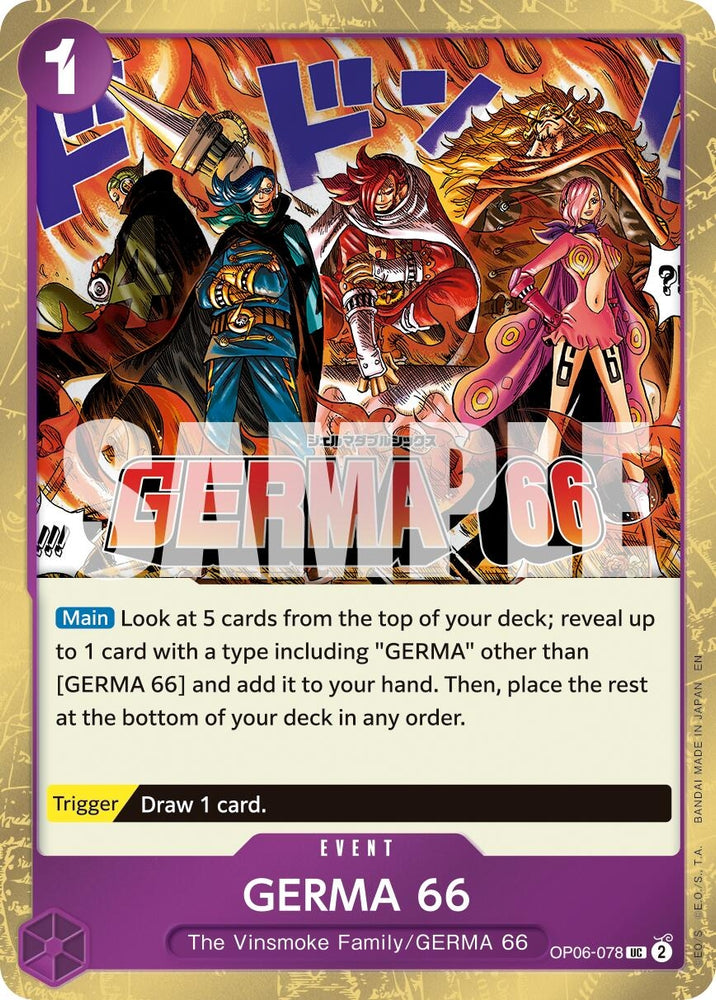 Image for GERMA 66 (Pirate Foil) (OP06-078) [Premium Booster -The Best- Vol. 2] - One Piece Card Game