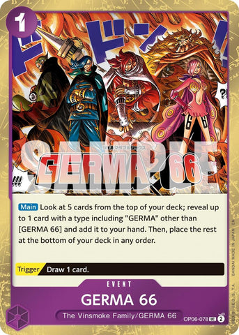 Image for GERMA 66 (Pirate Foil) (OP06-078) [Premium Booster -The Best- Vol. 2] - One Piece Card Game