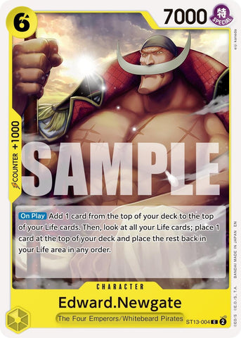 Image for Edward.Newgate - ST13-004 (Reprint) (ST13-004) [Premium Booster -The Best- Vol. 2] - One Piece Card Game