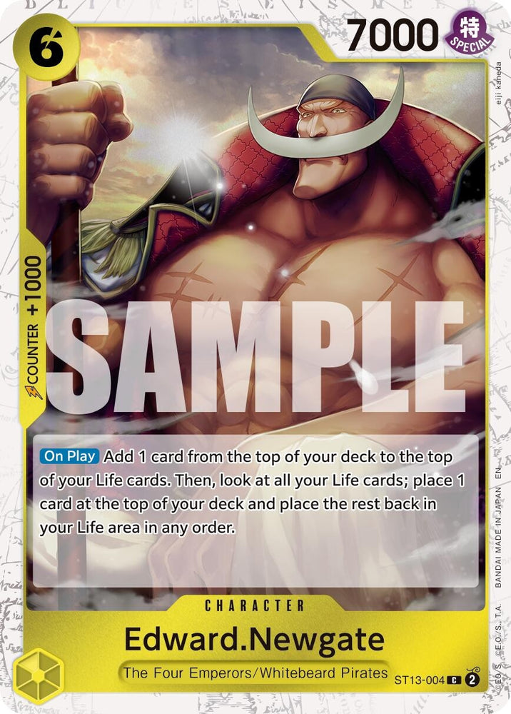Image for Edward.Newgate - ST13-004 (Pirate Foil) (ST13-004) [Premium Booster -The Best- Vol. 2] - One Piece Card Game