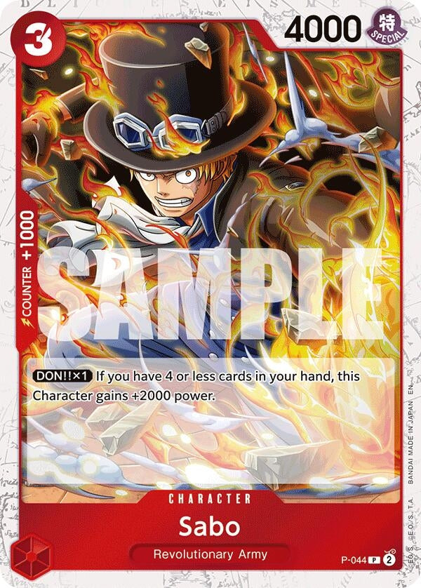 Image for Sabo - P-044 (Pirate Foil) (P-044) [Premium Booster -The Best- Vol. 2] - One Piece Card Game