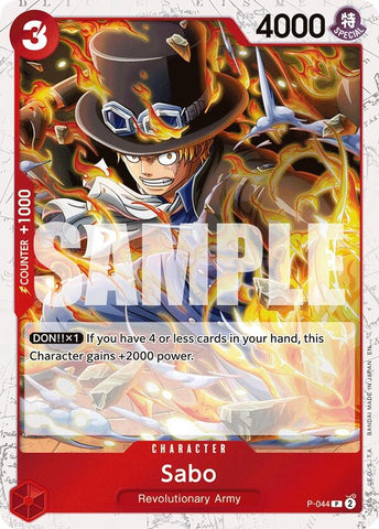 Image for Sabo - P-044 (Pirate Foil) (P-044) [Premium Booster -The Best- Vol. 2] - One Piece Card Game