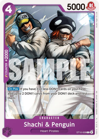 Image for Shachi & Penguin (Reprint) (ST10-008) [Premium Booster -The Best- Vol. 2] - One Piece Card Game
