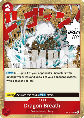 Image for Dragon Breath (Pirate Foil) (OP07-017) [Premium Booster -The Best- Vol. 2] - One Piece Card Game