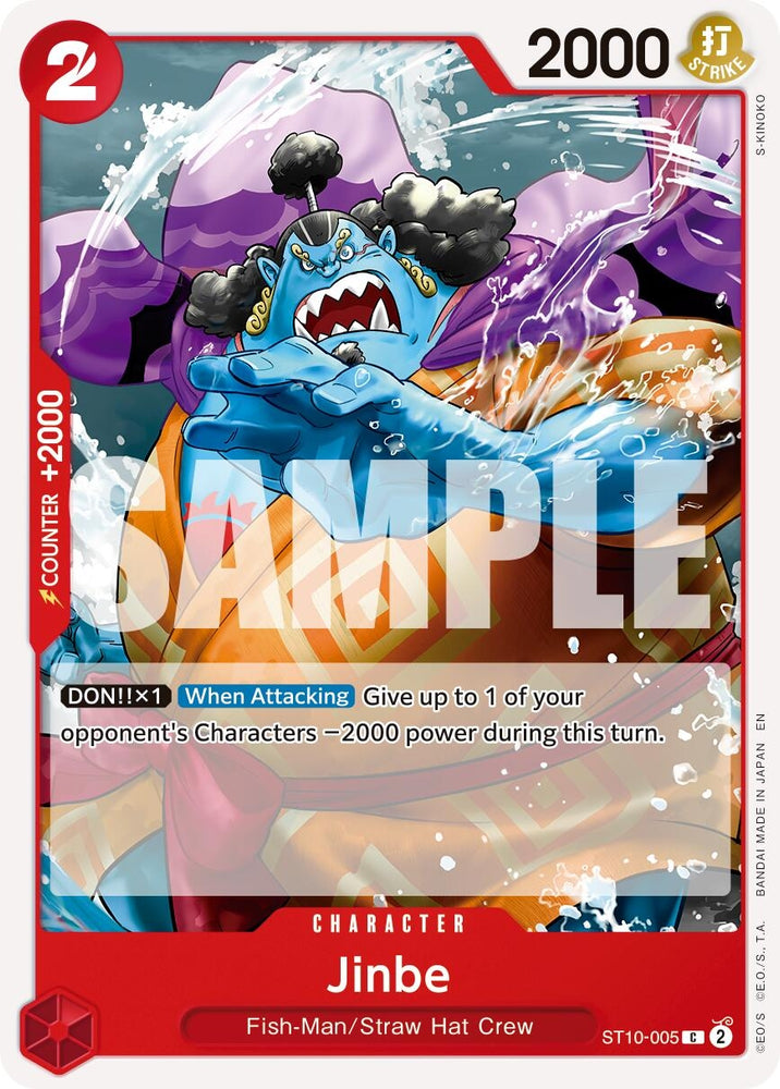 Image for Jinbe - ST10-005 (Reprint) (ST10-005) [Premium Booster -The Best- Vol. 2] - One Piece Card Game