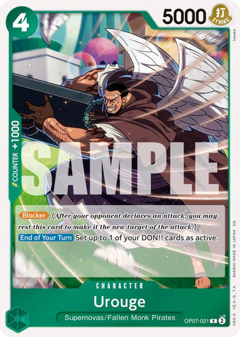 Image for Urouge (Reprint) (OP07-021) [Premium Booster -The Best- Vol. 2] - One Piece Card Game