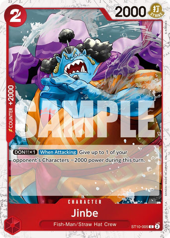 Image for Jinbe - ST10-005 (Pirate Foil) (ST10-005) [Premium Booster -The Best- Vol. 2] - One Piece Card Game