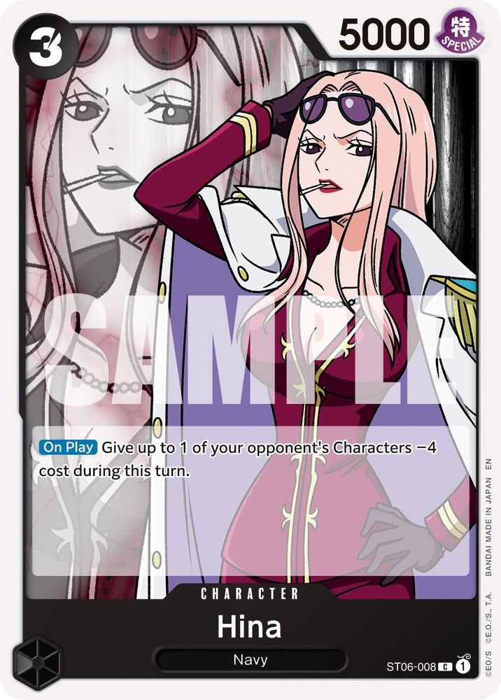 Image for Hina (Reprint) (ST06-008) [Premium Booster -The Best- Vol. 2] - One Piece Card Game