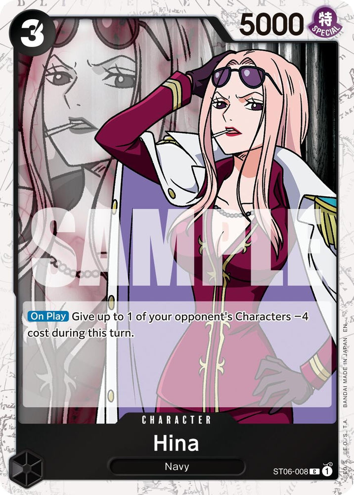 Image for Hina (Pirate Foil) (ST06-008) [Premium Booster -The Best- Vol. 2] - One Piece Card Game