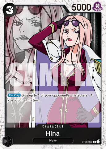 Image for Hina (Pirate Foil) (ST06-008) [Premium Booster -The Best- Vol. 2] - One Piece Card Game