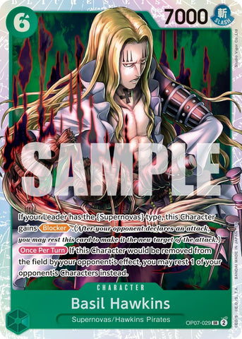 Image for Basil Hawkins - OP07-029 (Reprint) (OP07-029) [Premium Booster -The Best- Vol. 2] - One Piece Card Game