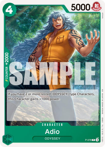 Image for Adio (P-078) [Premium Booster -The Best- Vol. 2] - One Piece Card Game