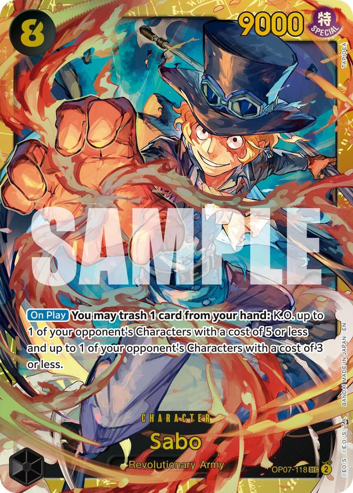 Image for Sabo - OP07-118 (Reprint) (OP07-118) [Premium Booster -The Best- Vol. 2] - One Piece Card Game