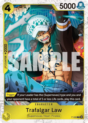 Image for Trafalgar Law -  P-088 (Pirate Foil) (P-088) [Premium Booster -The Best- Vol. 2] - One Piece Card Game