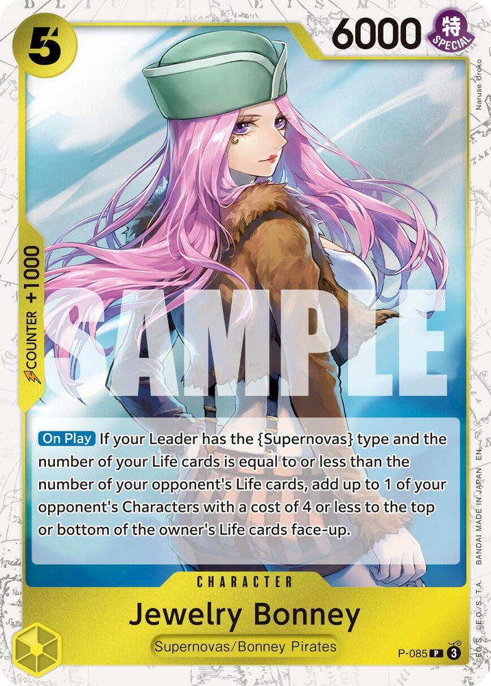 Image for Jewelry Bonney - P-085 (Pirate Foil) (P-085) [Premium Booster -The Best- Vol. 2] - One Piece Card Game