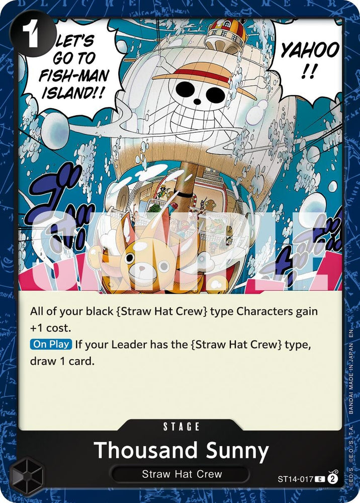 Image for Thousand Sunny (Pirate Foil) (ST14-017) [Premium Booster -The Best- Vol. 2] - One Piece Card Game