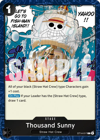 Image for Thousand Sunny (Pirate Foil) (ST14-017) [Premium Booster -The Best- Vol. 2] - One Piece Card Game