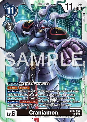 Image for Craniamon (BT23-058 R) [Hackers' Slumber] - Digimon Card Game