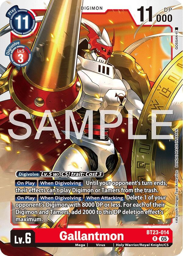 Image for Gallantmon (BT23-014 R) [Hackers' Slumber] - Digimon Card Game