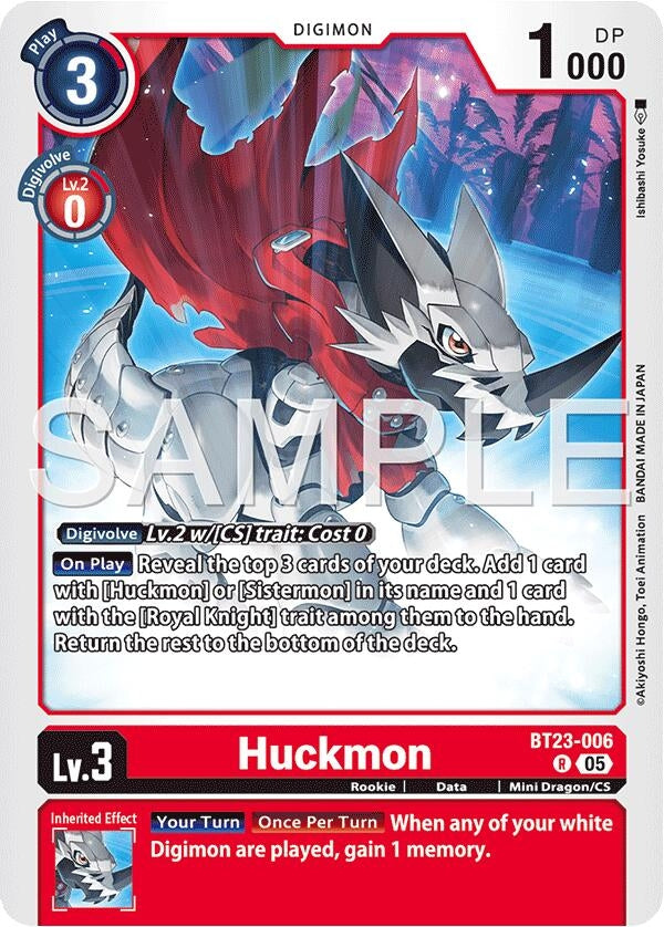 Image for Huckmon (BT23-006 R) [Hackers' Slumber] - Digimon Card Game