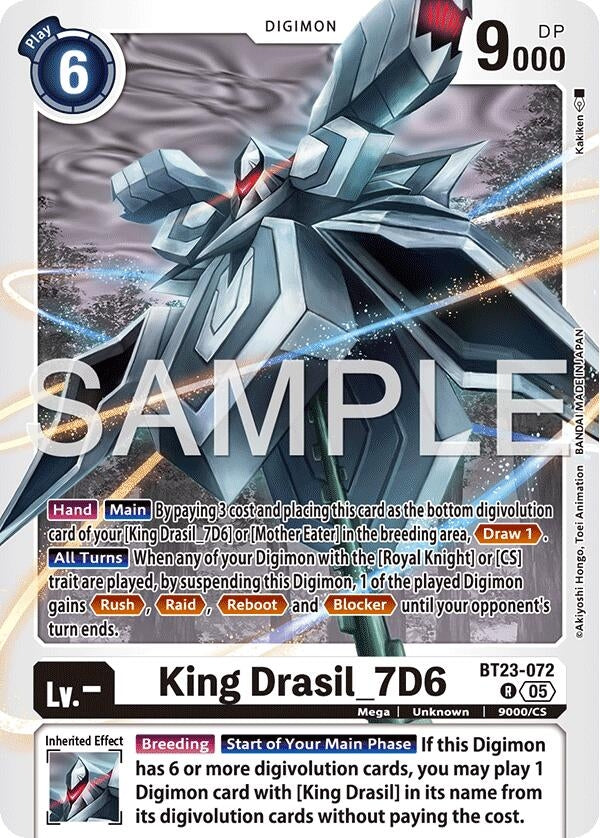 Image for King Drasil_7D6 (BT23-072 R) [Hackers' Slumber] - Digimon Card Game