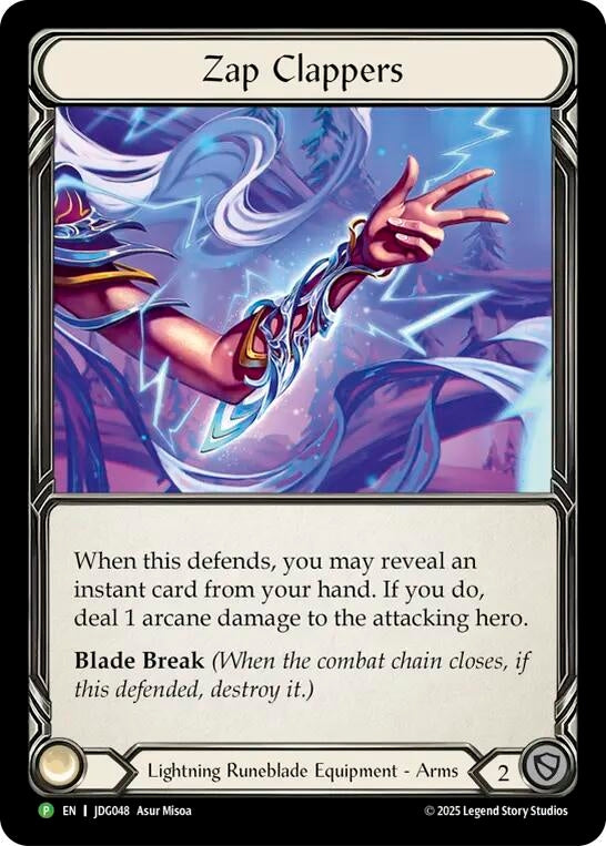 Image for Zap Clappers - JDG048 (JDG048) (Flesh and Blood: Promo Cards) - Flesh and Blood TCG
