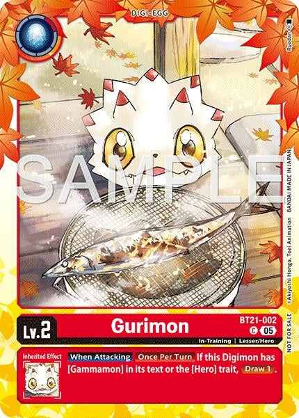 Image for Gurimon (Regulation Battle Vol.3 Participant) (BT21-002 C) [World Convergence] - Digimon Card Game