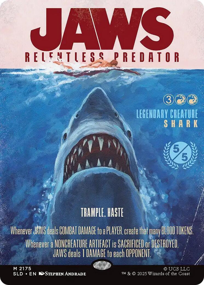 Image for Jaws, Relentless Predator (2175) [Secret Lair Drop Series] - Magic: The Gathering