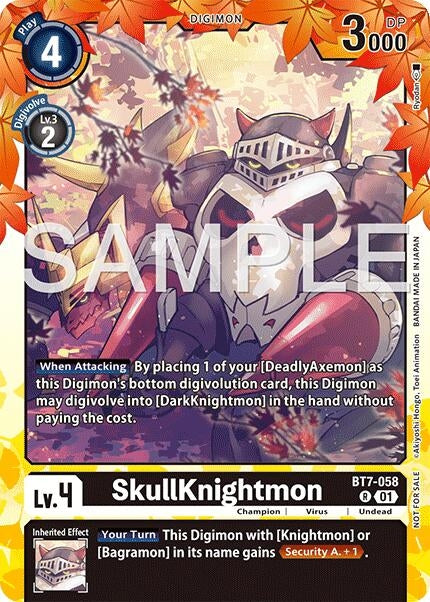 Image for SkullKnightmon (Regulation Battle Vol. 3 Winner) (BT7-058 R) [Next Adventure] - Digimon Card Game