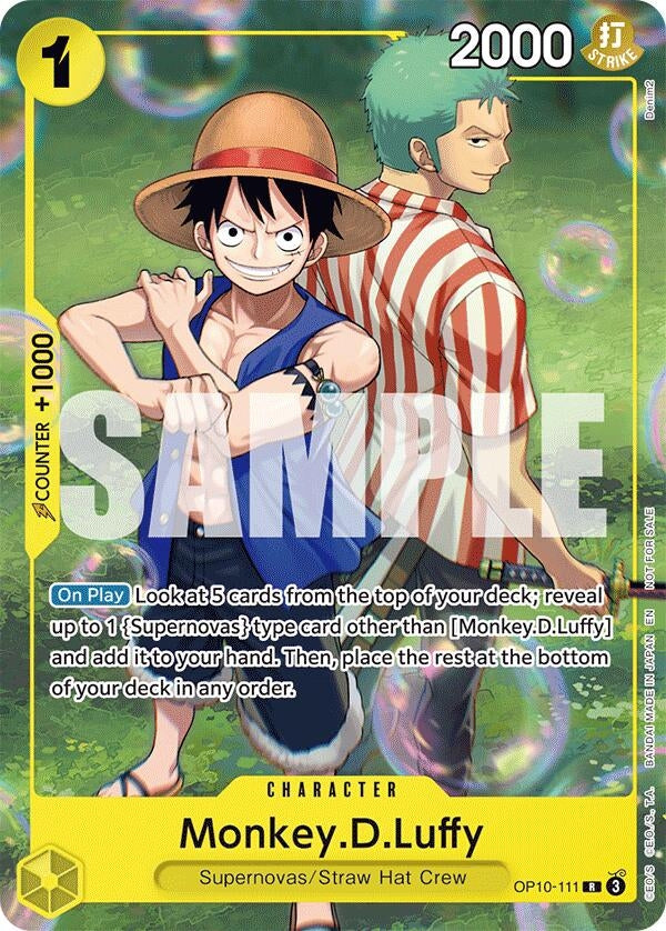 Monkey.D.Luffy (Learn Together Deck Set - Set Sail Event) (OP10-111) [One Piece Promotion Cards]