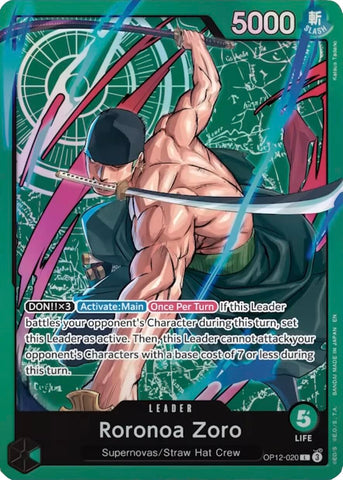 Roronoa Zoro - OP12-020 (Zoro Deck) (OP12-020) [Learn Together Deck Set]