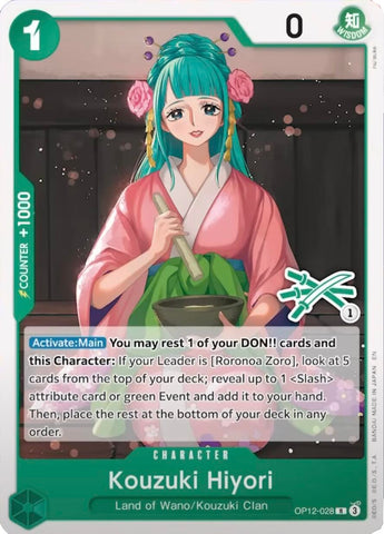 Kouzuki Hiyori (Zoro Deck) (OP12-028) [Learn Together Deck Set]