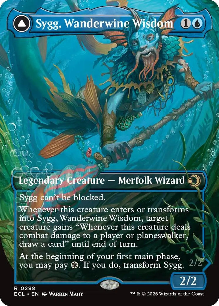 Image for Sygg, Wanderwine Wisdom (Borderless) (288) [Lorwyn Eclipsed] - Magic: The Gathering
