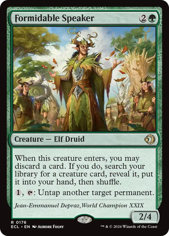 Image for Formidable Speaker (176) [Lorwyn Eclipsed] - Magic: The Gathering
