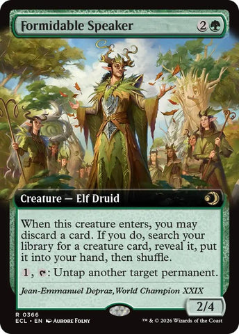 Image for Formidable Speaker (Extended Art) (366) [Lorwyn Eclipsed] - Magic: The Gathering