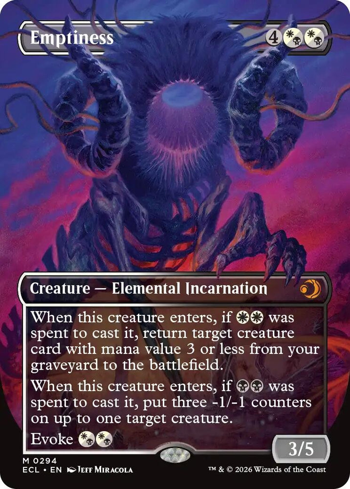 Image for Emptiness (Borderless) (294) [Lorwyn Eclipsed] - Magic: The Gathering