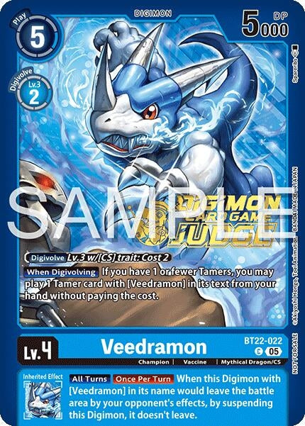 Image for Veedramon (Judge Pack 2025 Wave 2) (BT22-022 C) [Cyber Eden] - Digimon Card Game