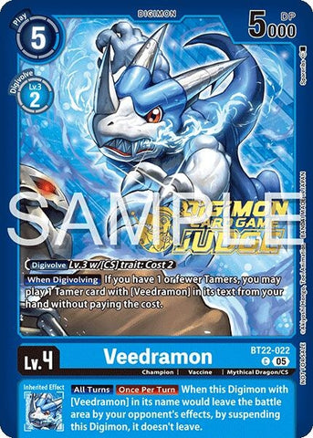 Image for Veedramon (Judge Pack 2025 Wave 2) (BT22-022 C) [Cyber Eden] - Digimon Card Game