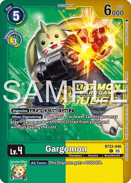 Image for Gargomon (Judge Pack 2025 Wave 2) (BT22-046 C) [Cyber Eden] - Digimon Card Game
