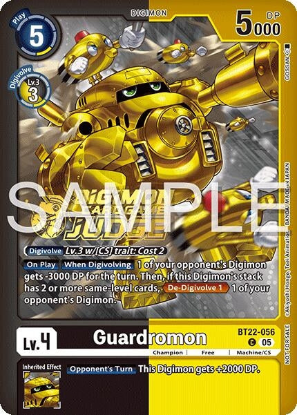 Image for Guardromon (Judge Pack 2025 Wave 2) (BT22-056 C) [Cyber Eden] - Digimon Card Game
