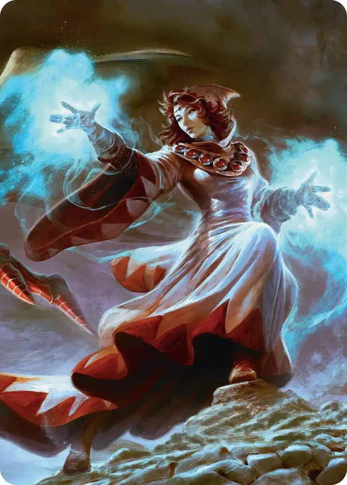 Image for The Destined White Mage Scene Art Card (3) [Art Series: FINAL FANTASY] - Magic: The Gathering